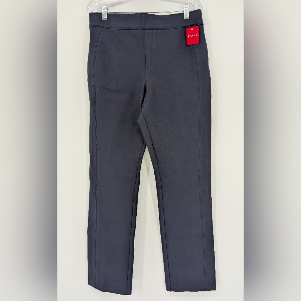 NWT SPANXSmooth PerfectFit Ponte Slim Straight Pant XL Classic Navy High Rise